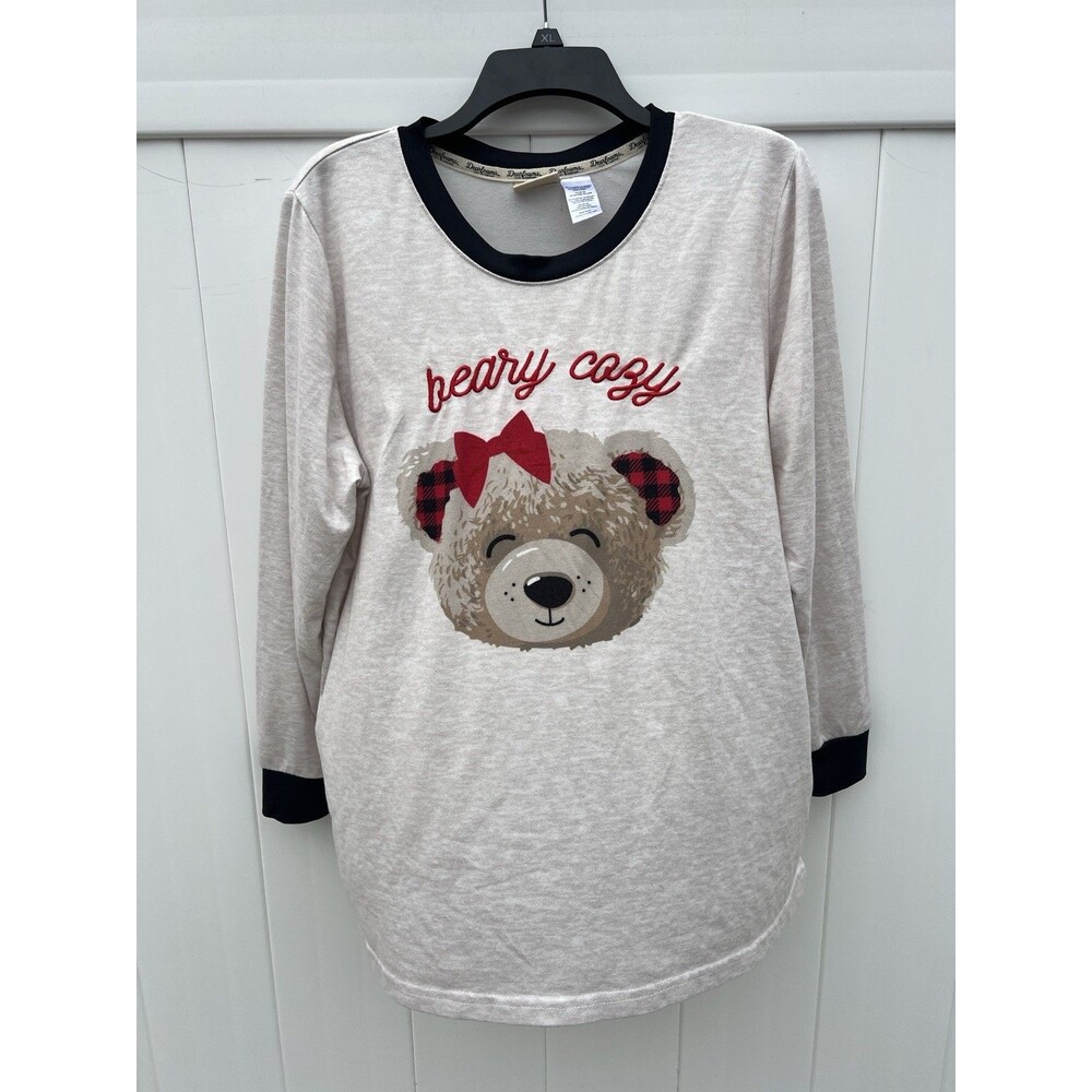 Dearfoams Pajama Top Women’s Beary Cozy Large XL